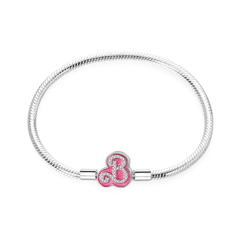 Barbie | Bracelet en Argent et Strass Roses