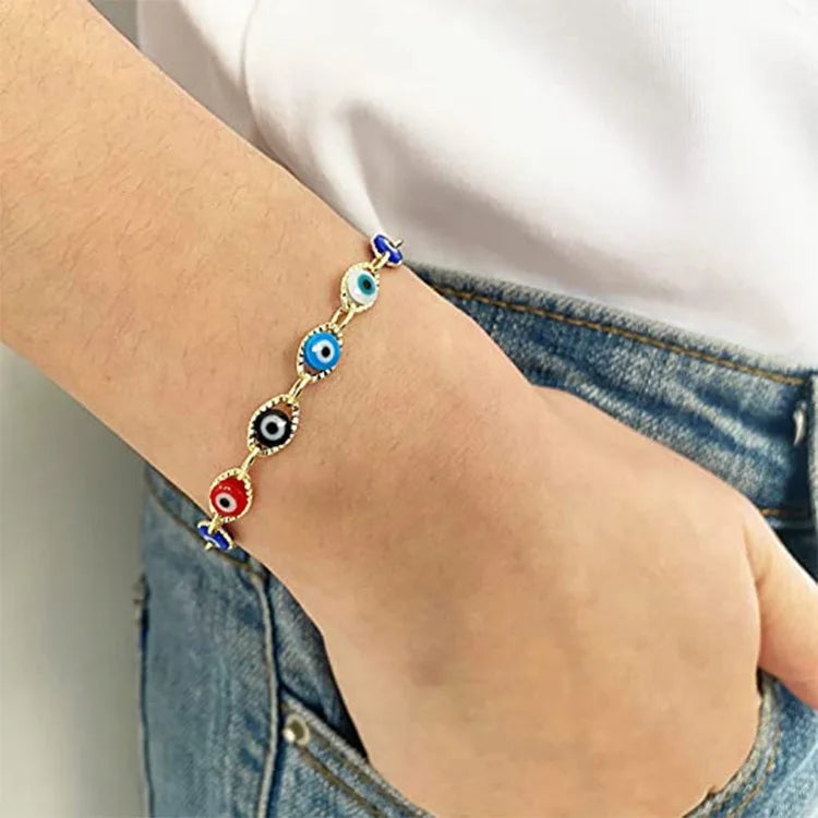 Protection Dorée | Bracelet Œil Turc pour Énergies Positives